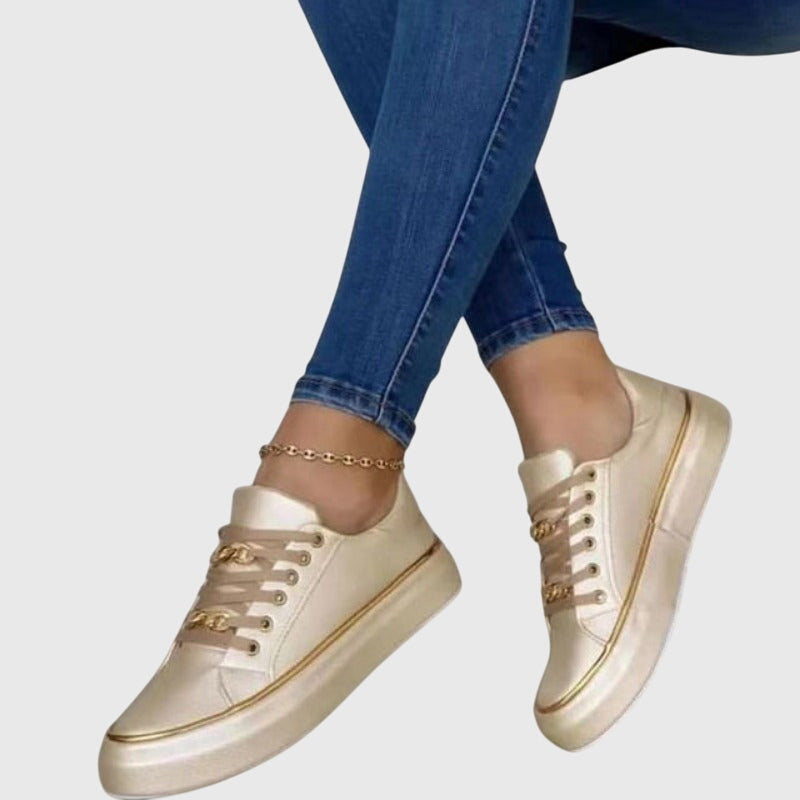 Lily - Women's Spring Casual Samt Lace-Up Sneakers
