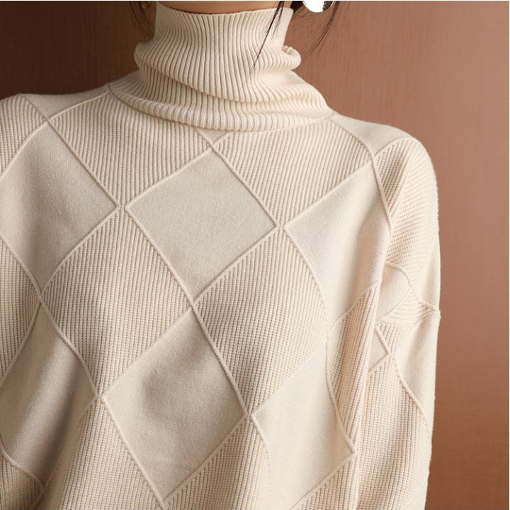 Sharon - Cosy Cable Knit Turtleneck Sweater
