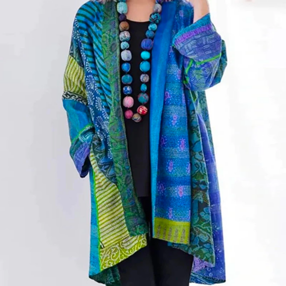 Zoe - Women's Relaxed geschnittene Boho-Cardigan in Duster-Length