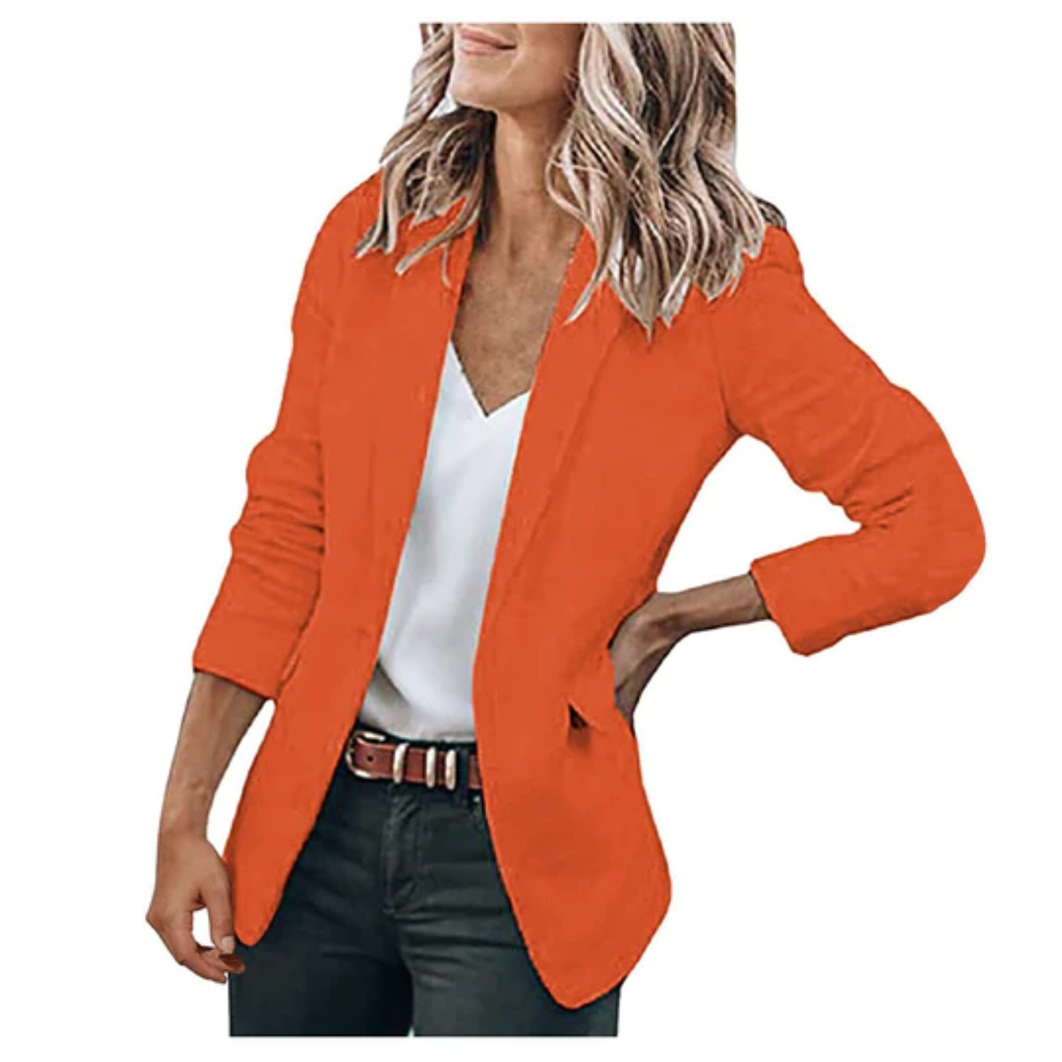 Reese - Women's Casual-Office Blazer with offenem Cut