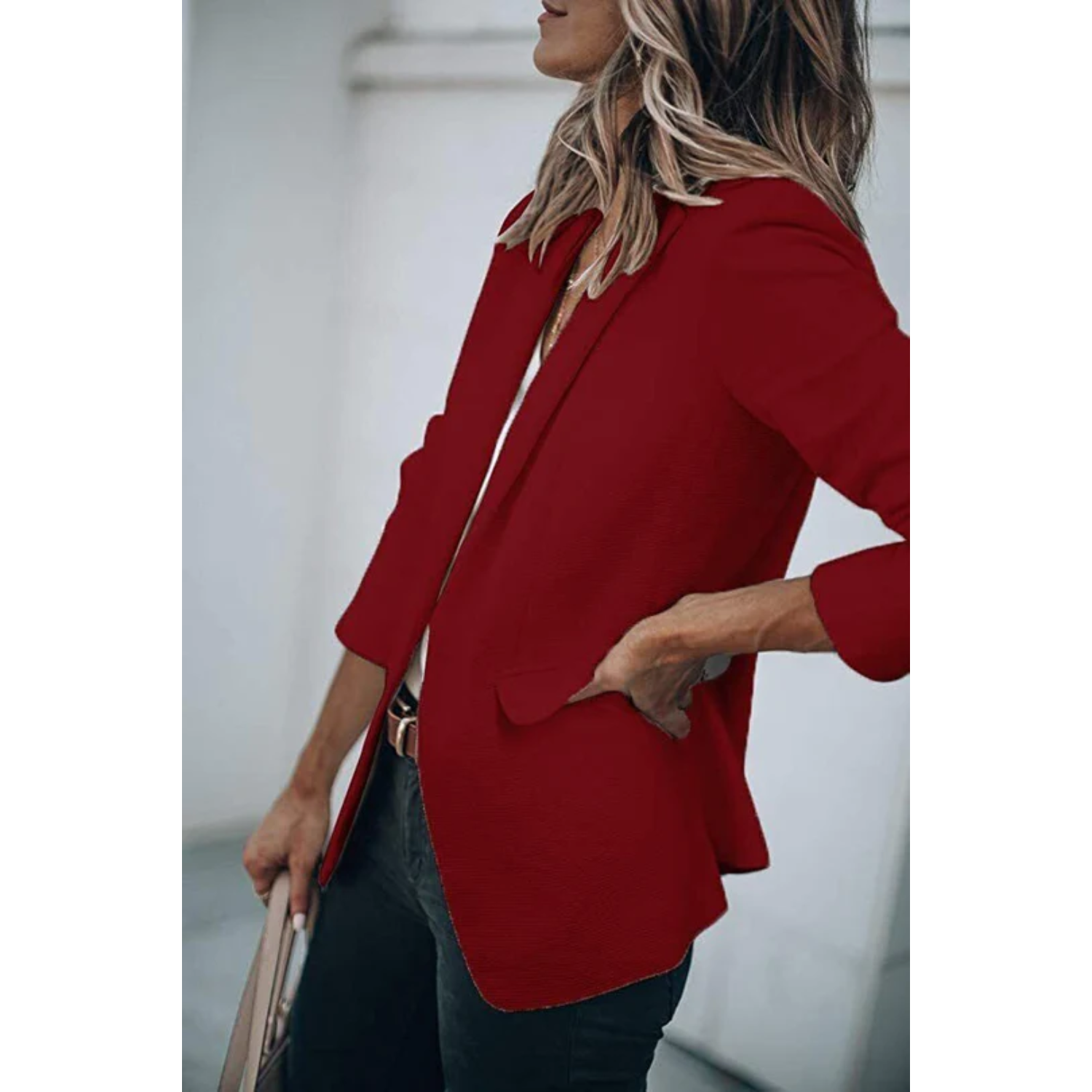 Reese - Women's Casual-Office Blazer with offenem Cut