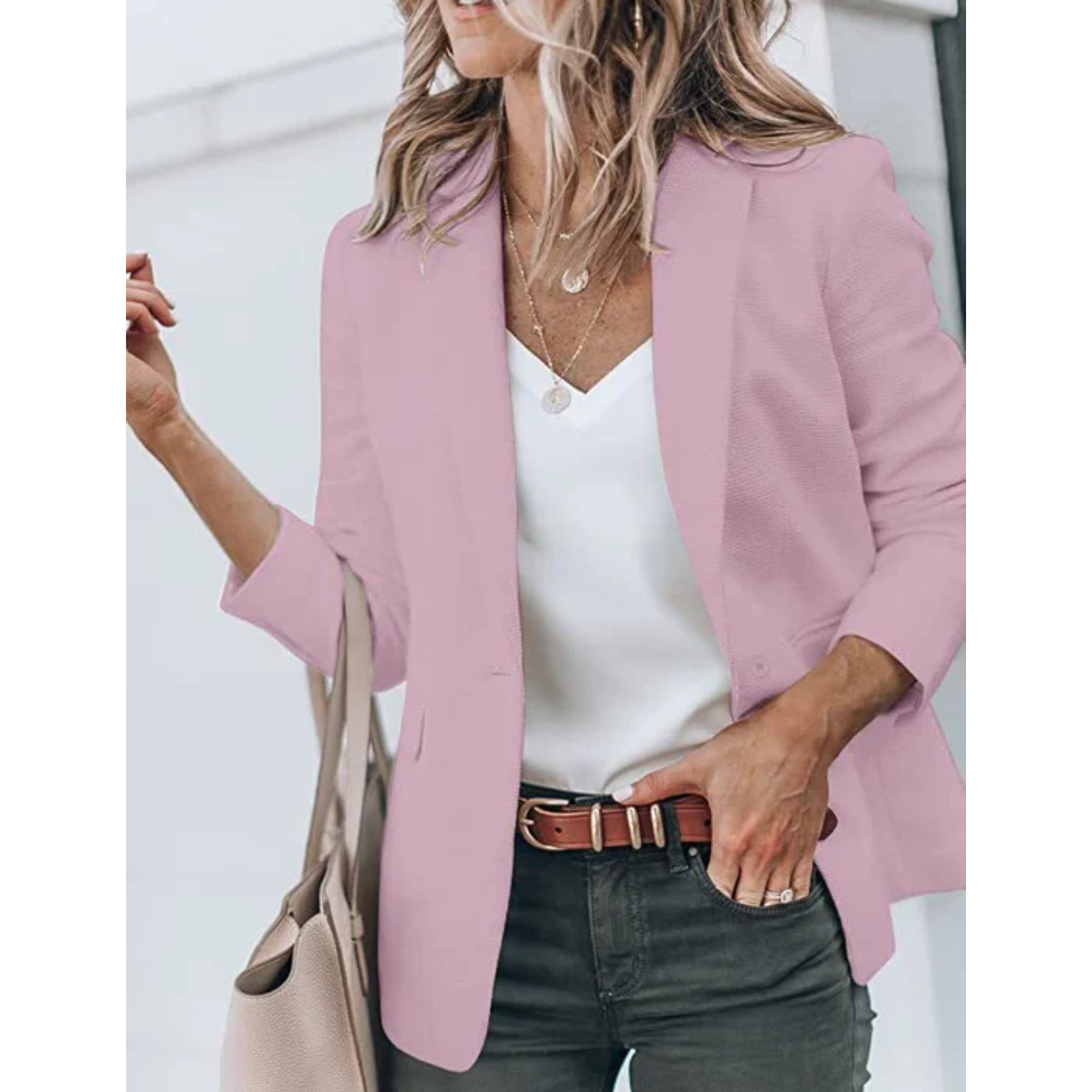 Reese - Women's Casual-Office Blazer with offenem Cut