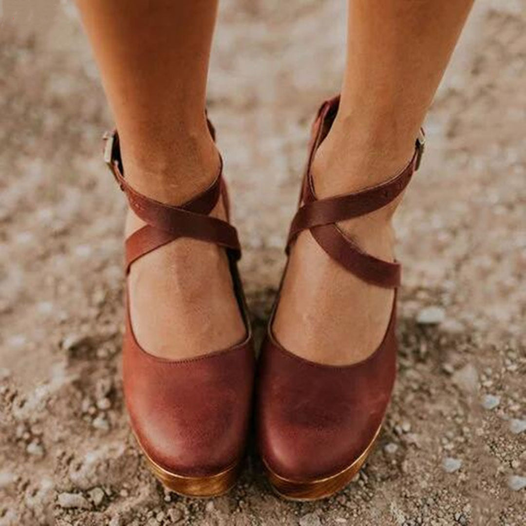 Joanna - Women's Elegant Geschlossene Zehen Wedge High Heels