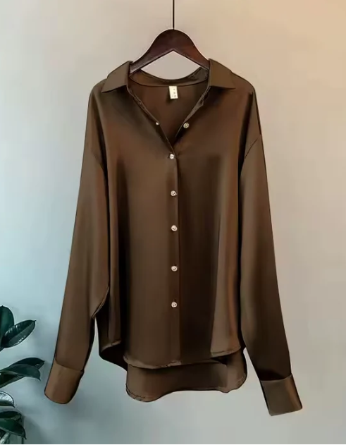 Lorraine - Women's Classic Elegant Button-Down Blouse