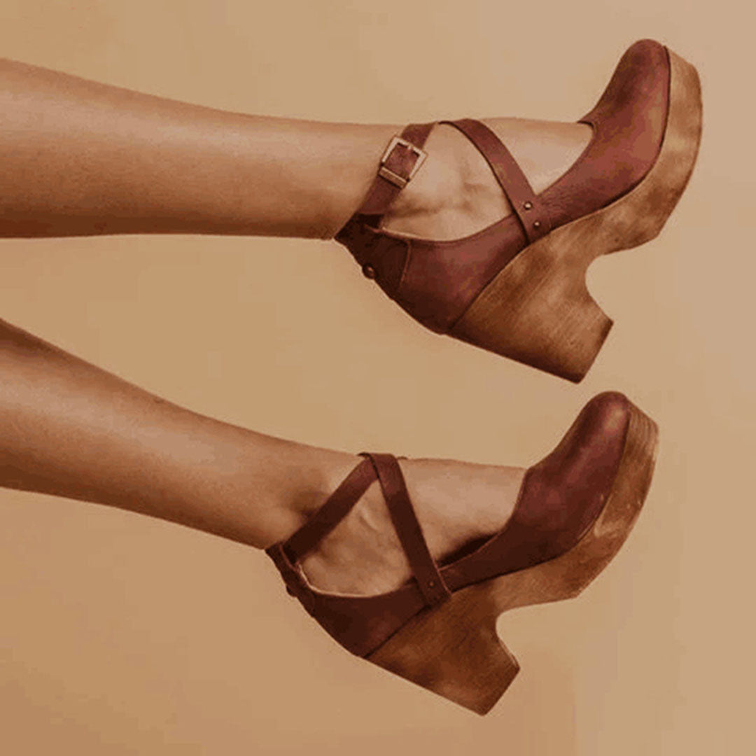 Joanna - Women's Elegant Geschlossene Zehen Wedge High Heels