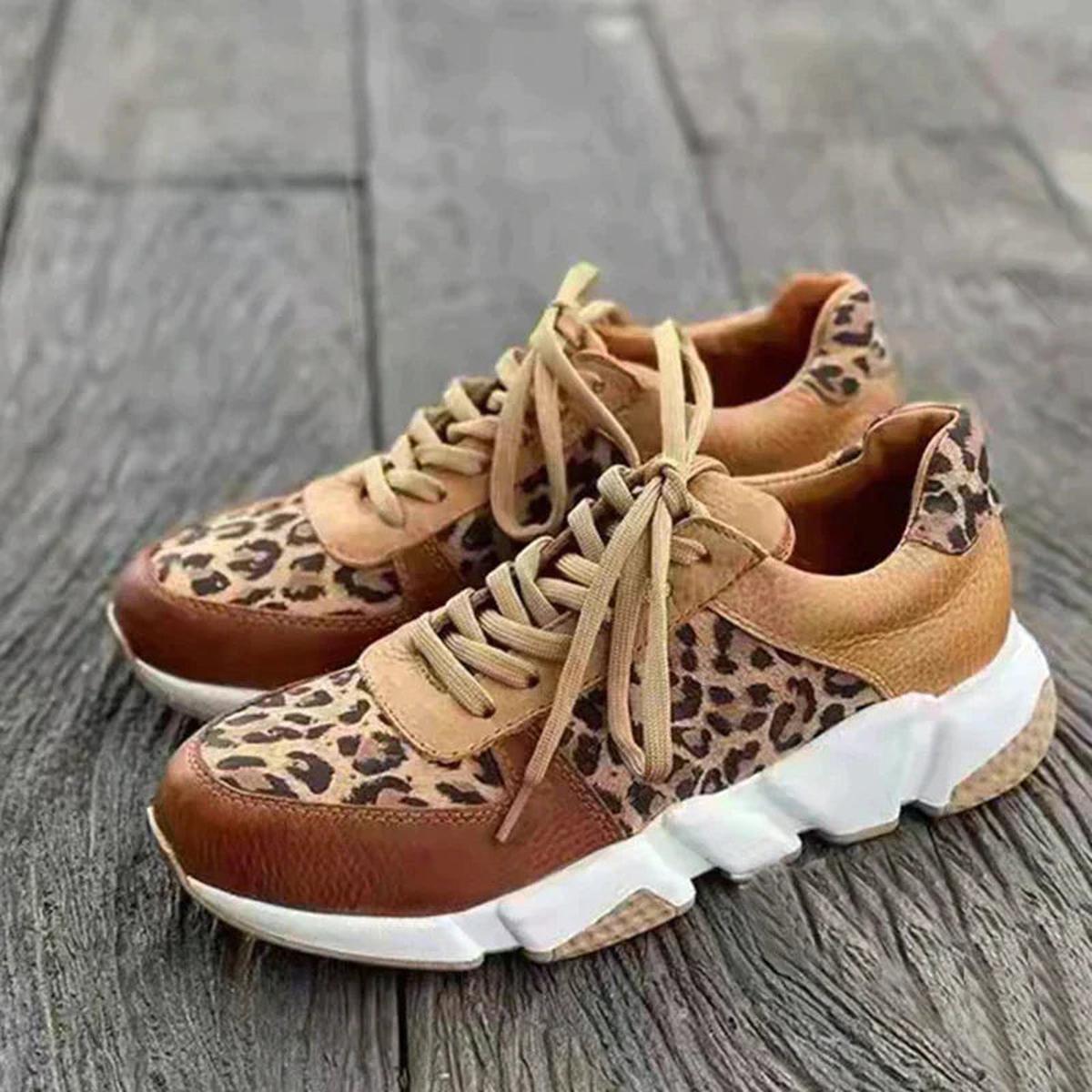 Rosie - Women's Modische Chunky-Print-Sneaker