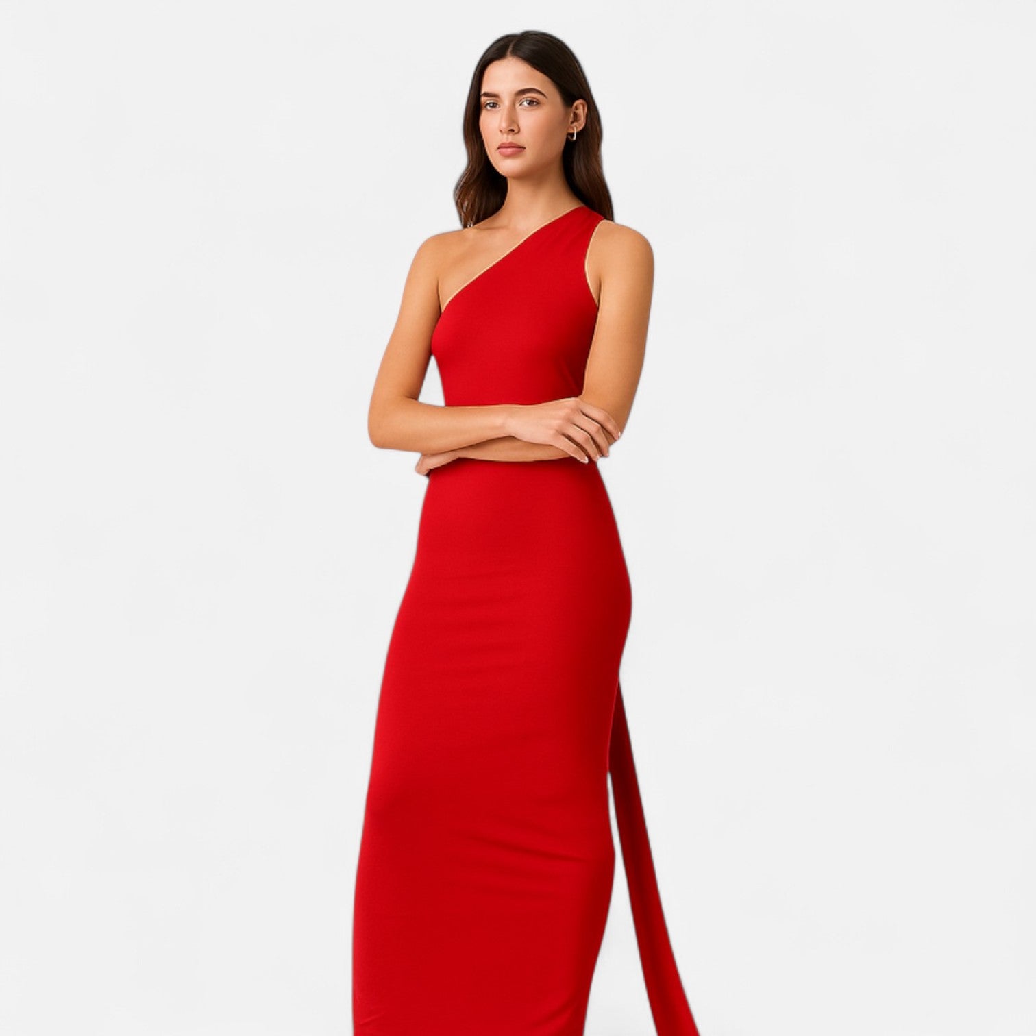 Diane - Women's Maxi Dress with a-Schulter-Halterneck