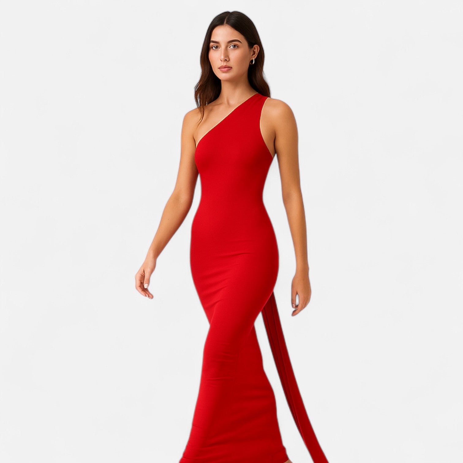 Diane - Women's Maxi Dress with a-Schulter-Halterneck