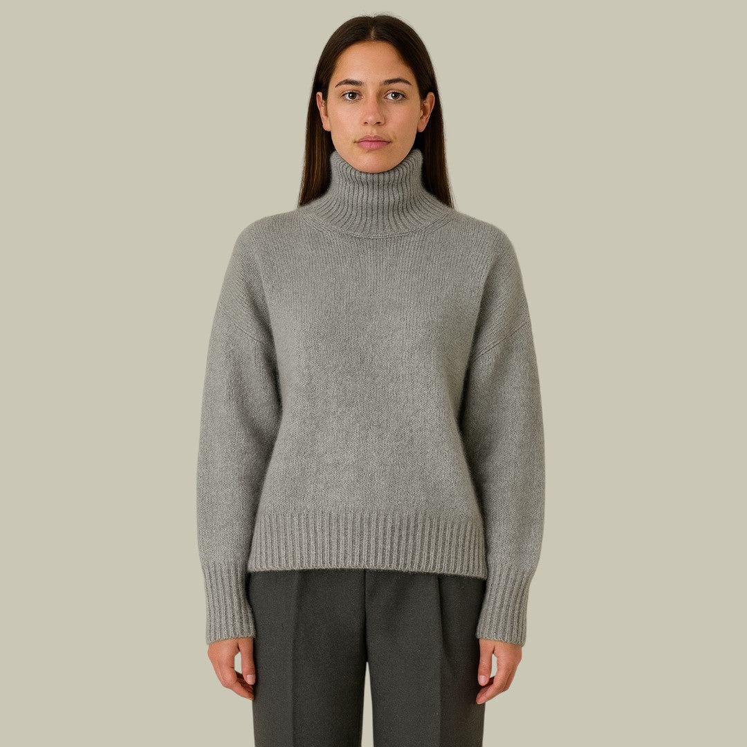 Gillian - Women's Turtleneck Sweater aus Merinowolle