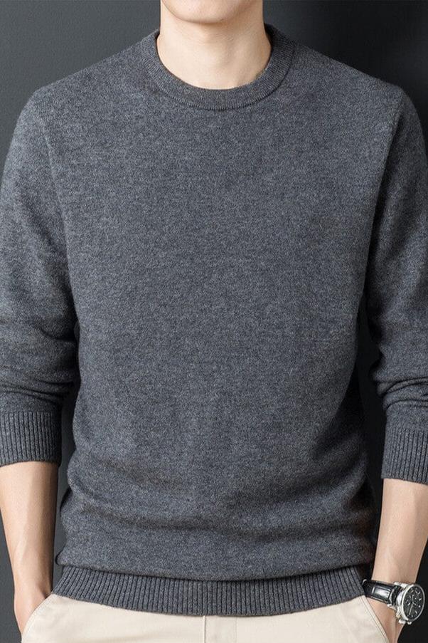 Oscar - Men's Warm Casual Long Sleeve-Sweater