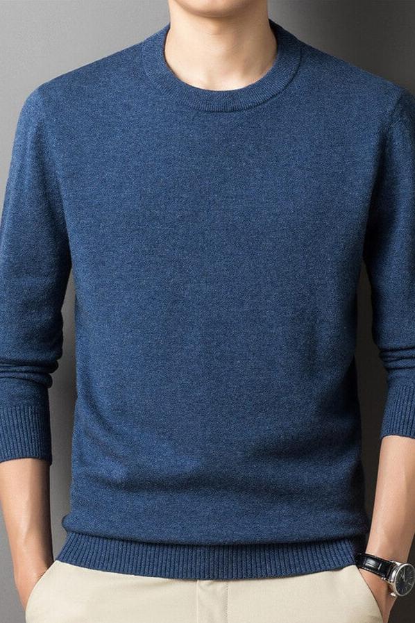 Oscar - Men's Warm Casual Long Sleeve-Sweater