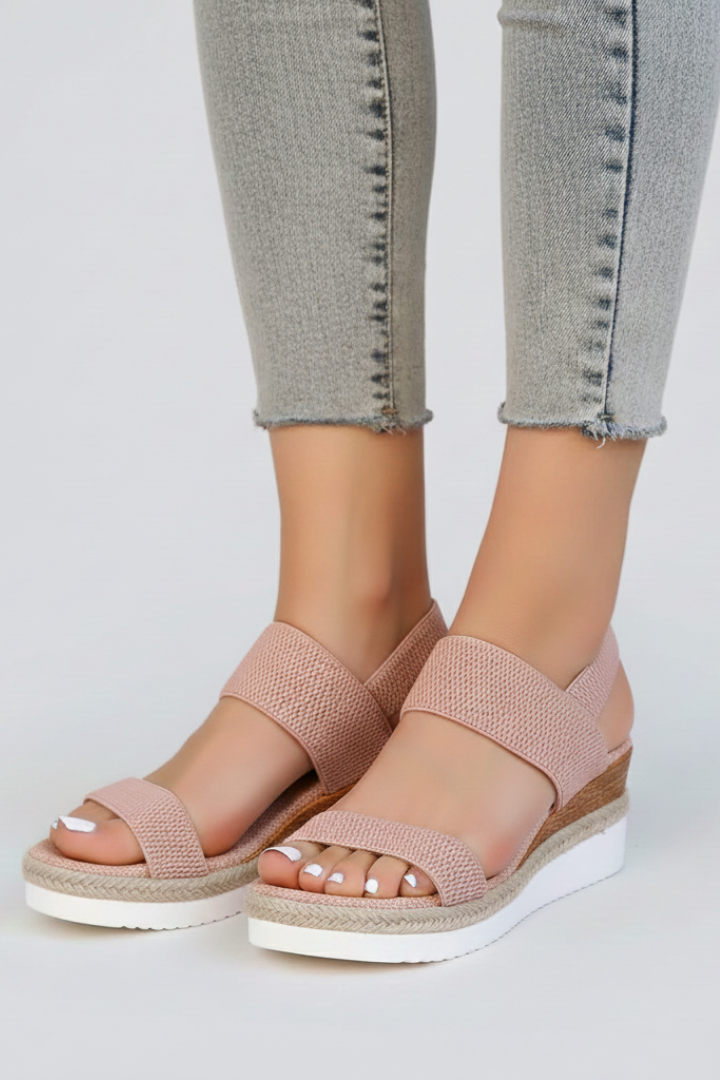 Lauren - Women's Sandals with elevated Sole and Stretch-Fit