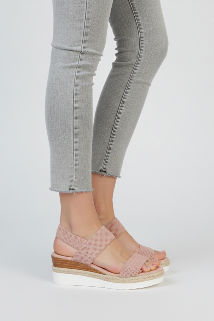 Lauren - Women's Sandals with elevated Sole and Stretch-Fit