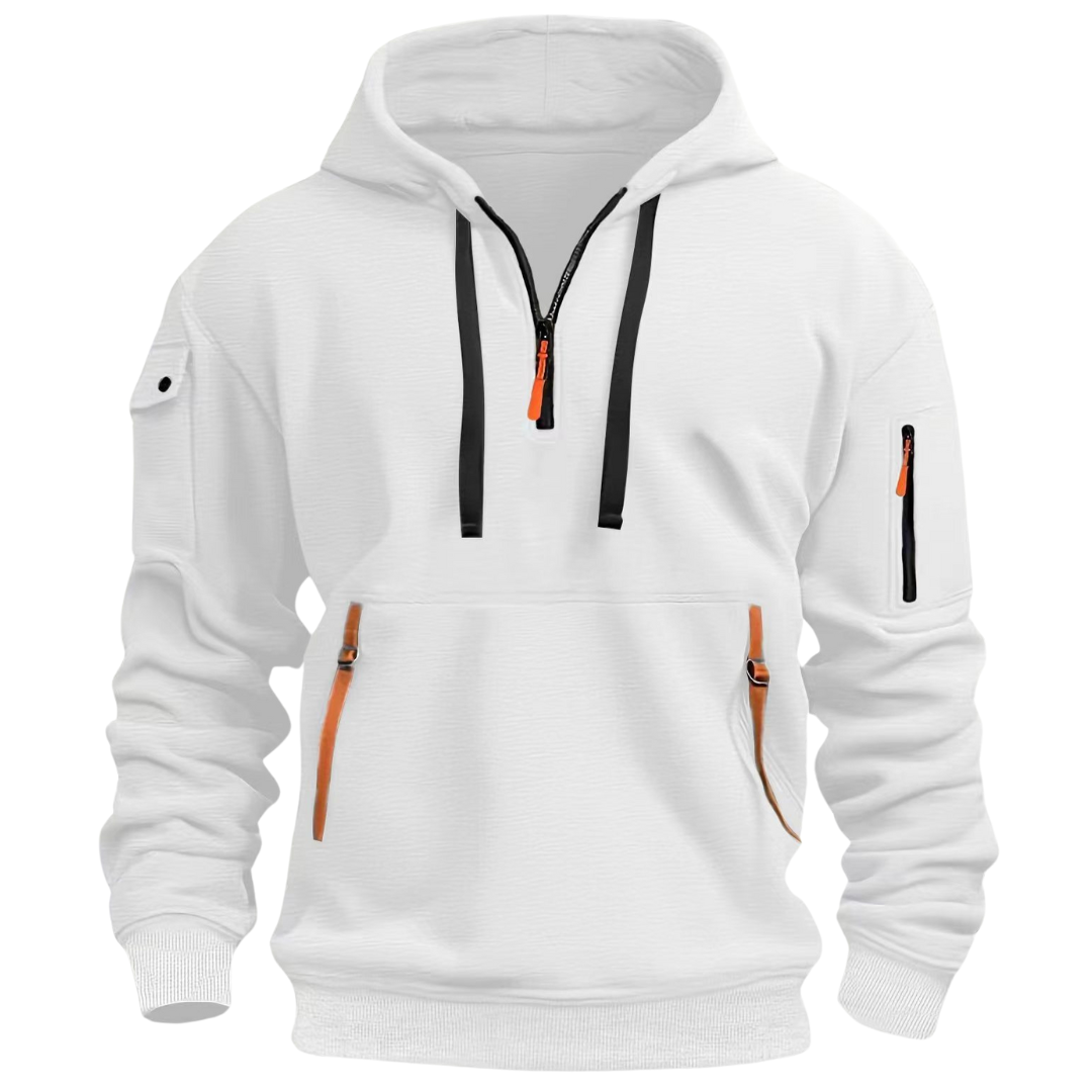 Isaac - Men's Casual Hoodie with Zip Pockets