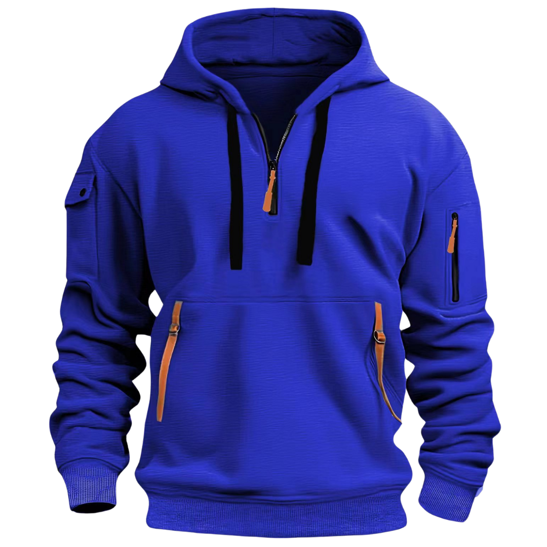 Isaac - Men's Casual Hoodie with Zip Pockets