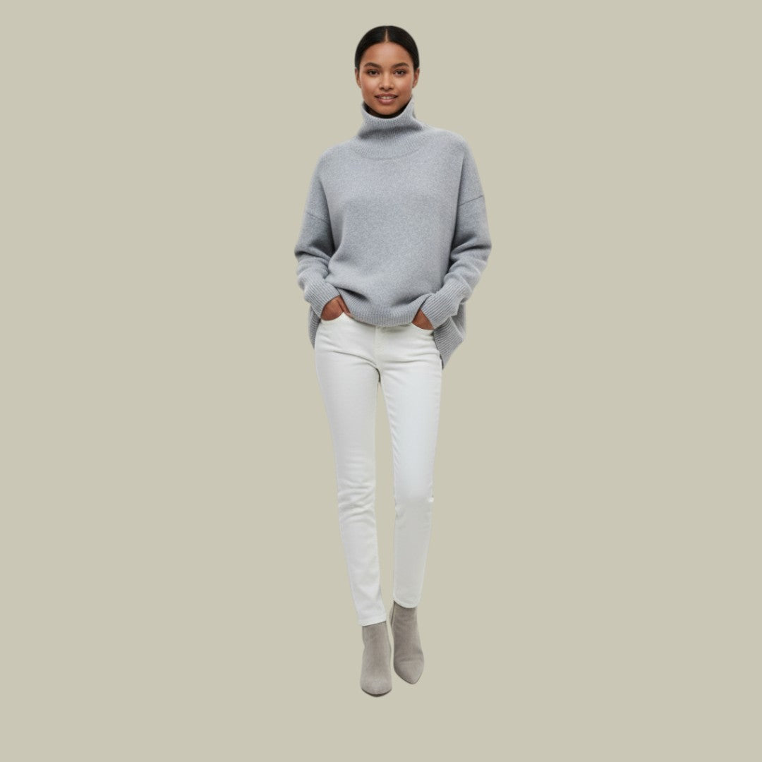 Valerie - Relaxed Geschnittener Turtleneck Sweater for Women's