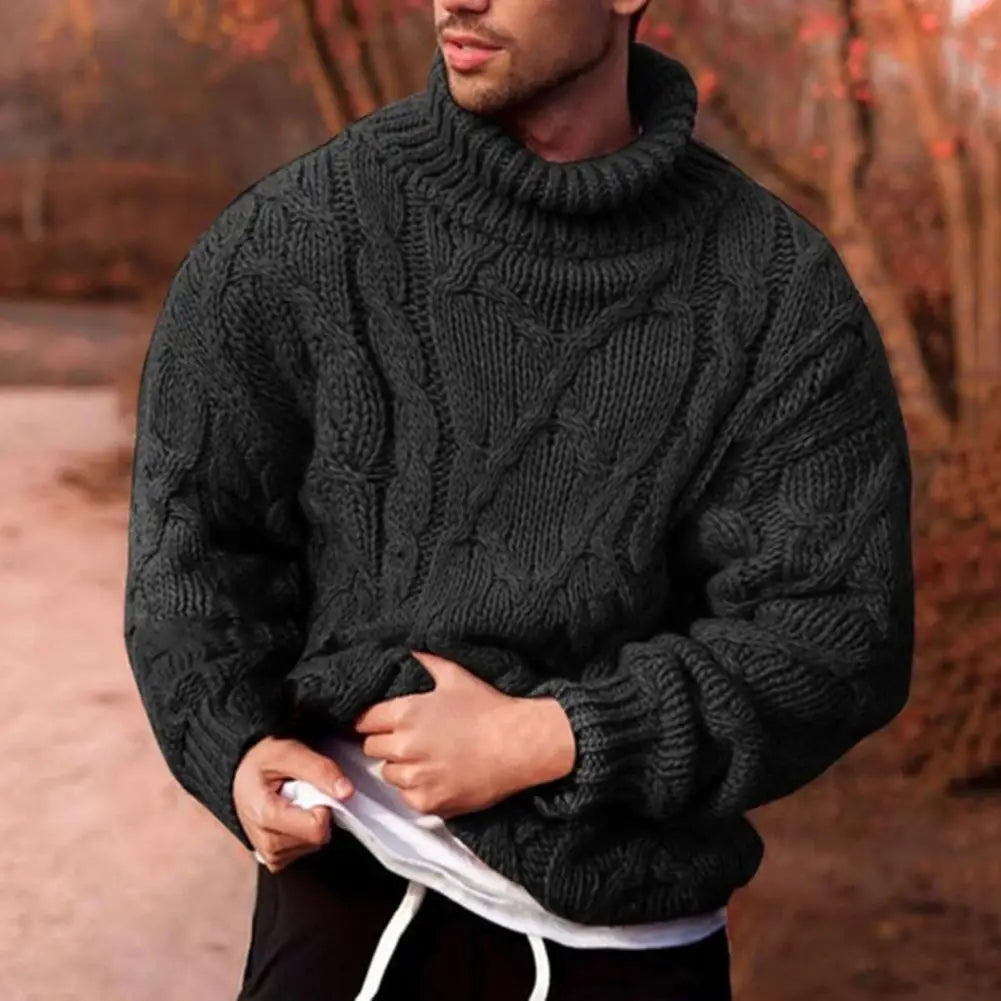 Isla - Men's Dick gestrickter Turtleneck Sweater for Spring