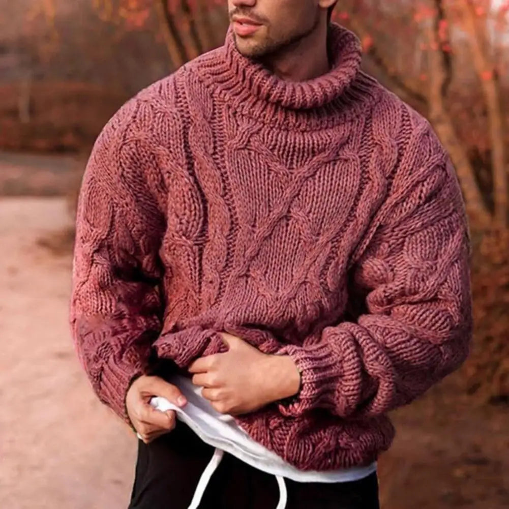Isla - Men's Dick gestrickter Turtleneck Sweater for Spring