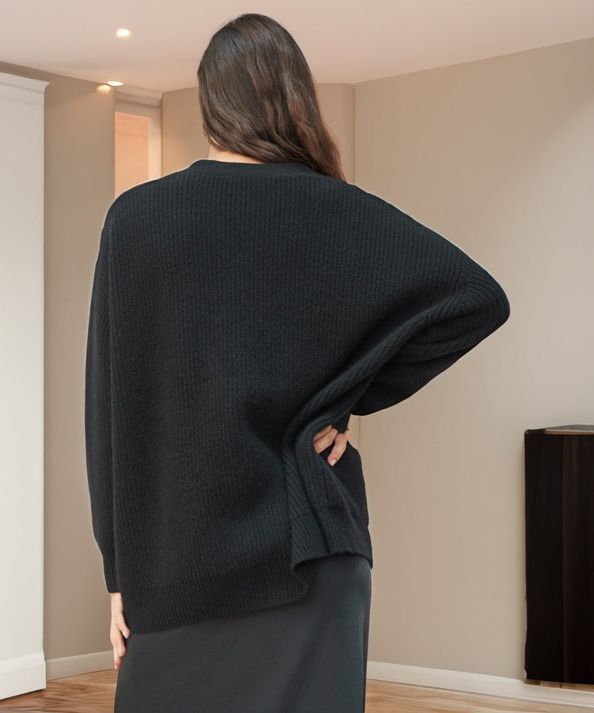 Natalie - Women's Oversized Cardigan with Buttons