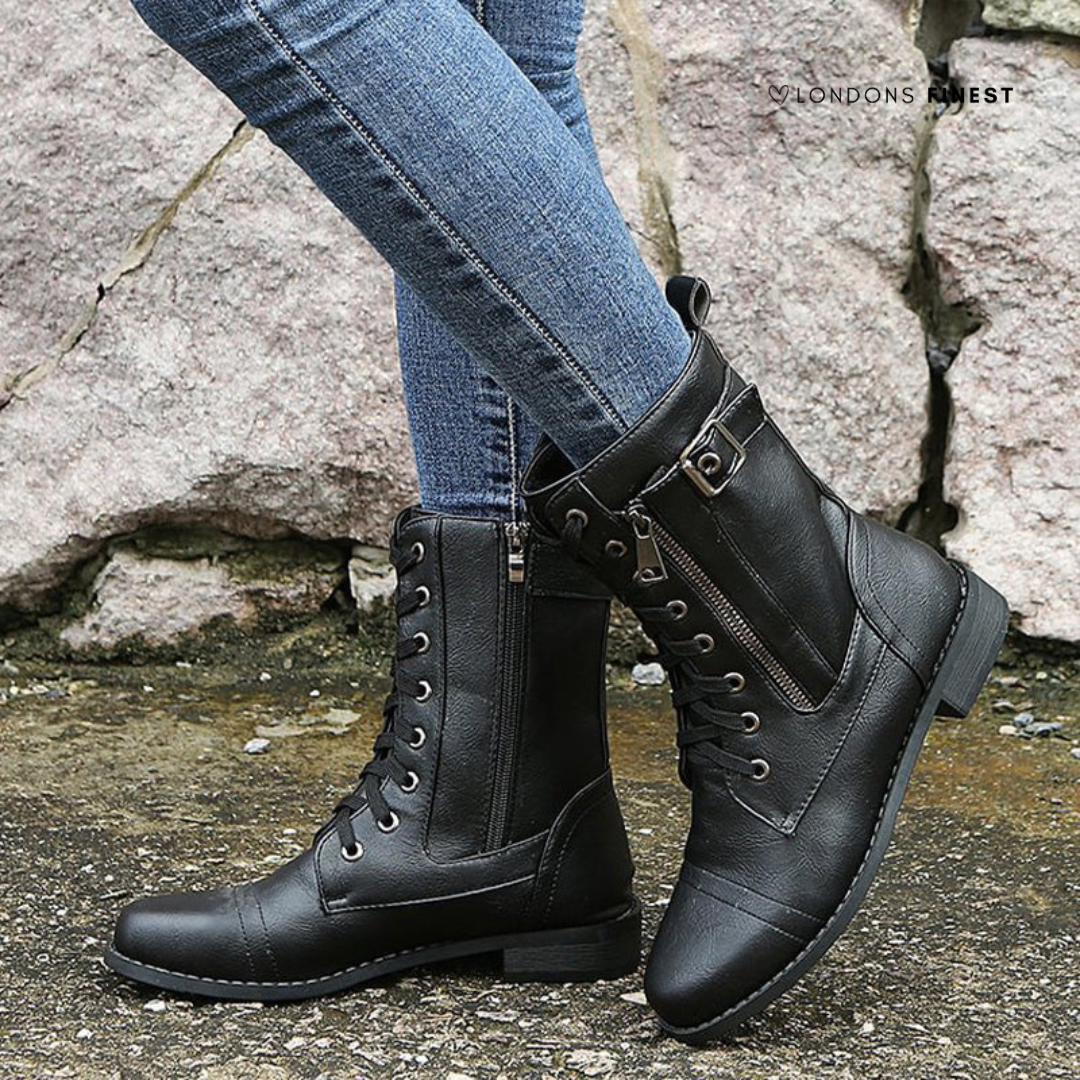 Beth - Women's Orthopedic Spring Boots with Lacing