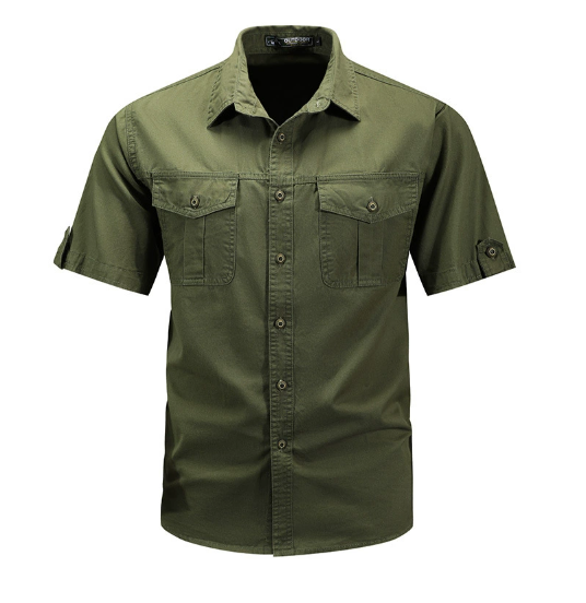 Janet - Men's Spring Utility-Taschenhemd