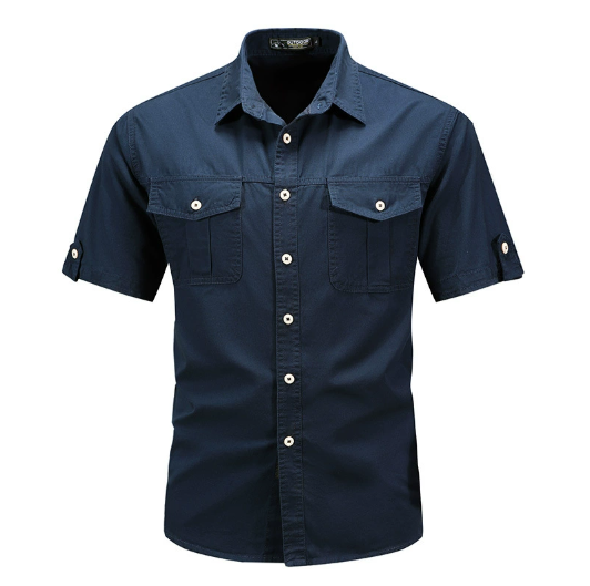 Janet - Men's Spring Utility-Taschenhemd