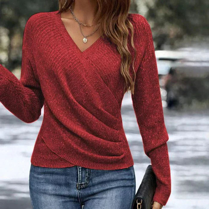 Ruby - Women's Spring V-Neck Wickeltop