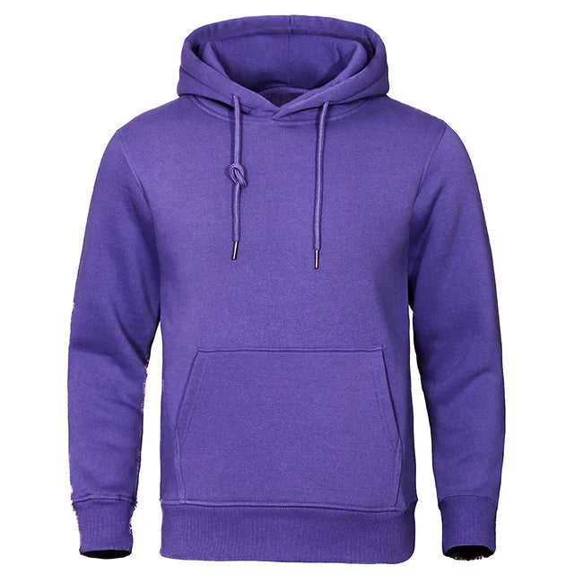 Joshua - Men's Casual Hooded-Sweatshirt with Drawstring and Sleeve