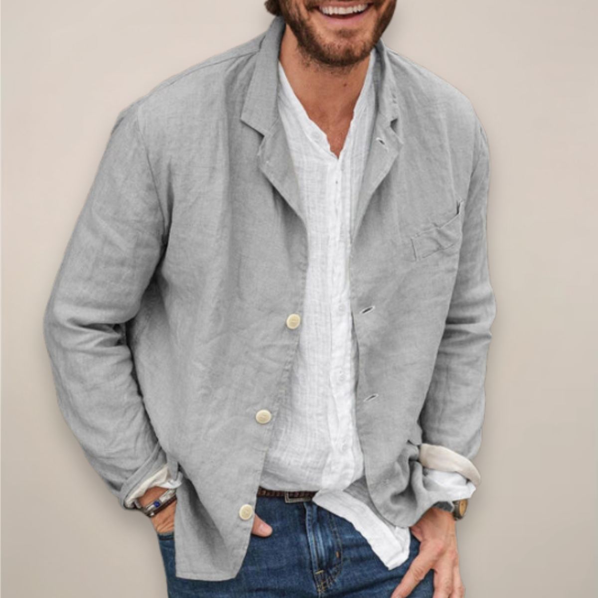 Scott - Men's Blazer with Relaxed Fit Style