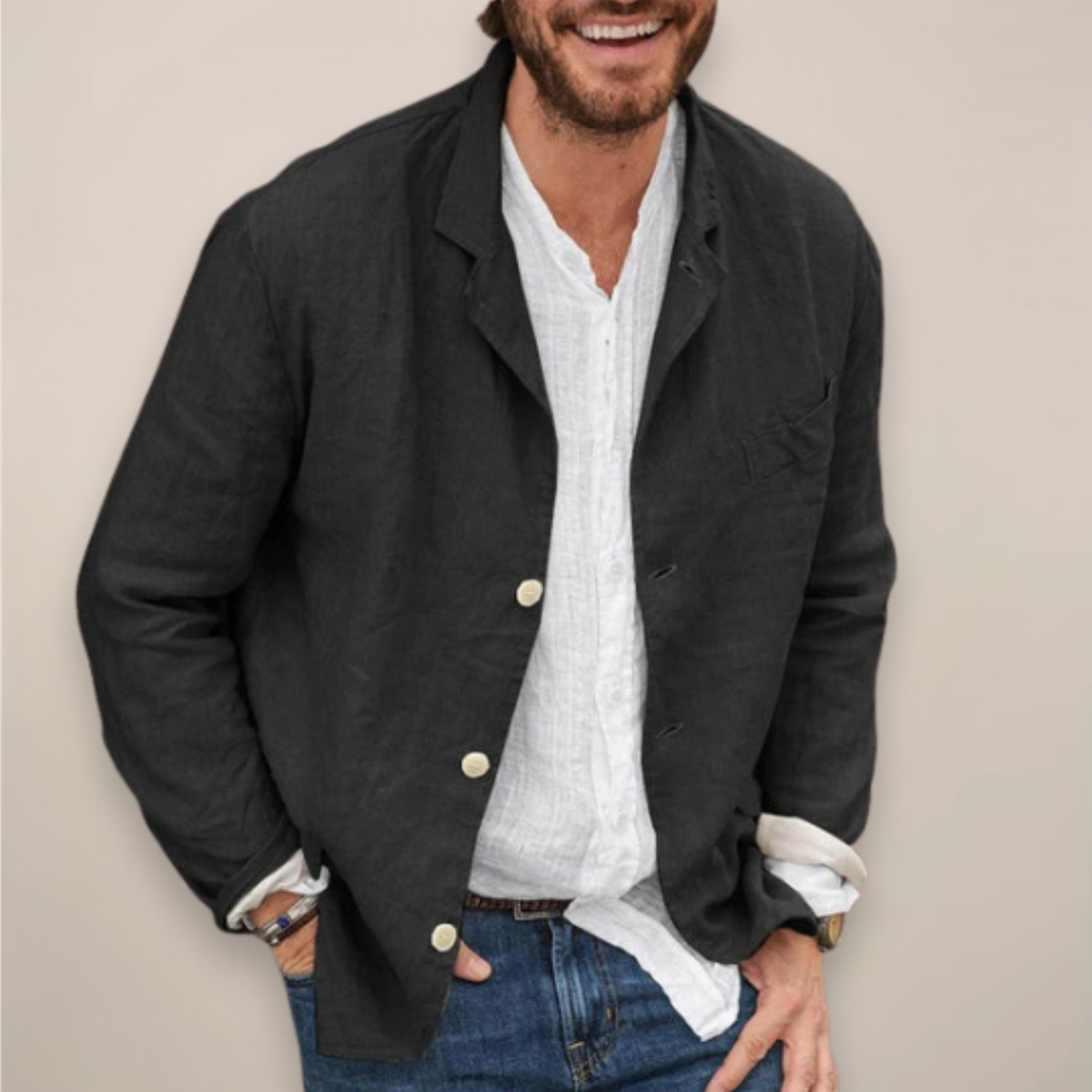 Scott - Men's Blazer with Relaxed Fit Style