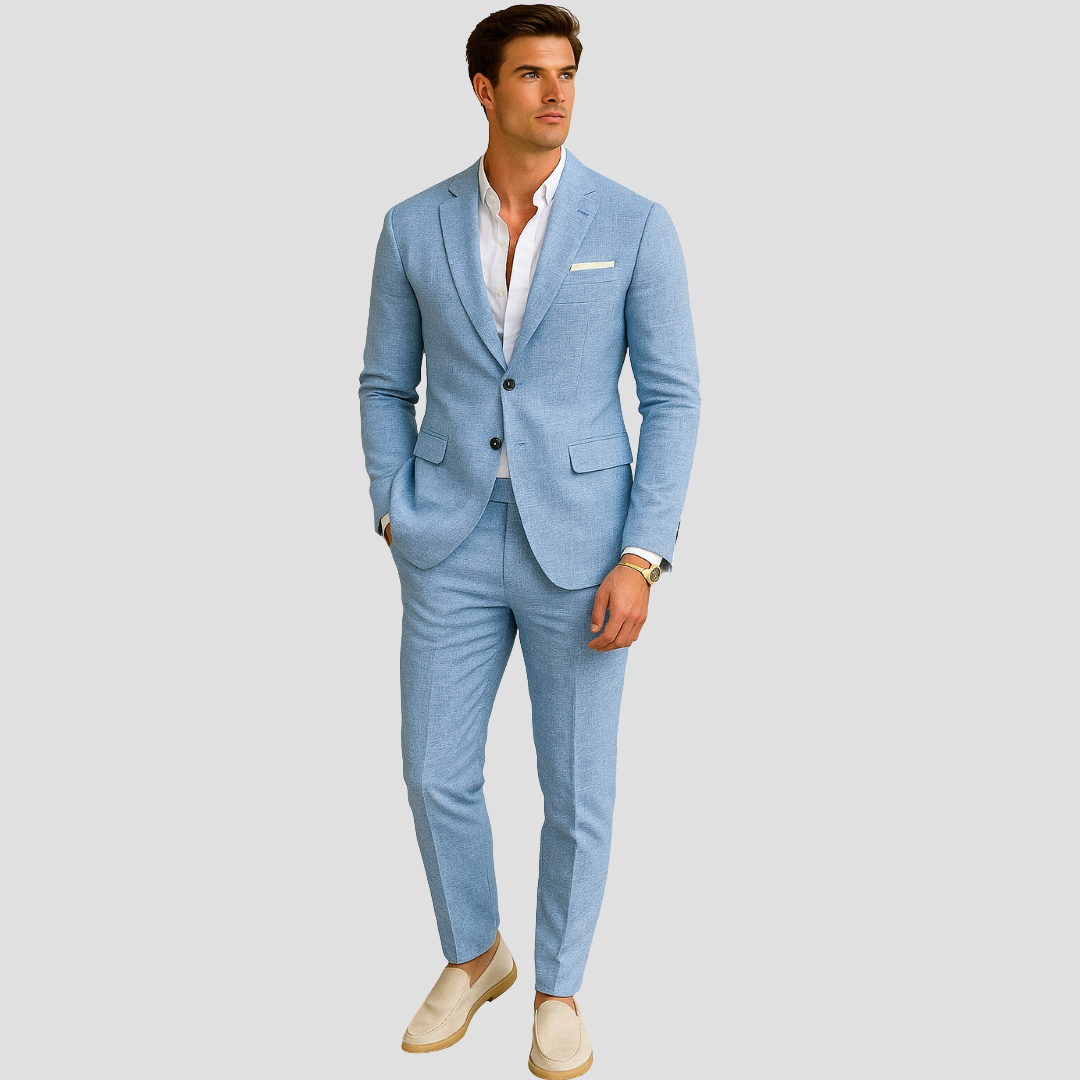Nathan - Men's Spring Three-Piece Checked Suit