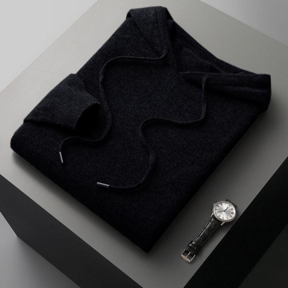 Jennifer - Men's Casual Knit Sweater with Hood
