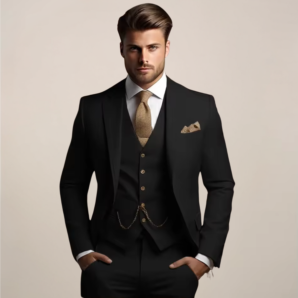 Liam - Men's Formal Spring Drei-Teile-Suit