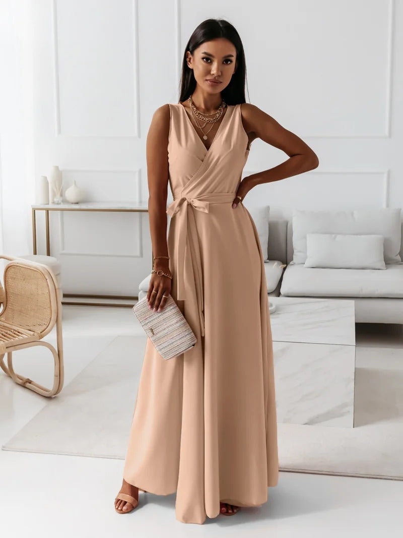 Rachel - Women's Wickel Maxi Dress for Wedding Guests