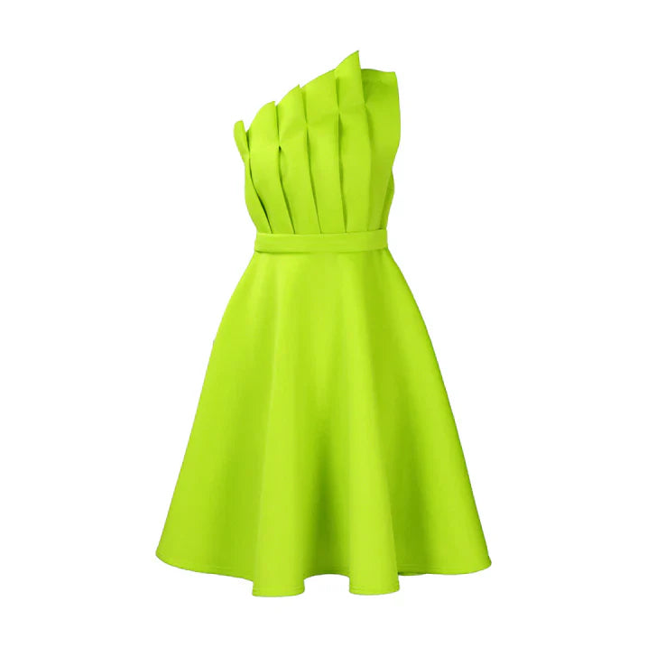 Tina - Women's Chic One-Shoulder-Dress with ausgestelltem Cut