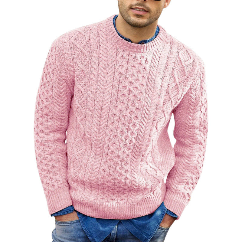 Riley - Men's Spring Round Neck Knit Sweater