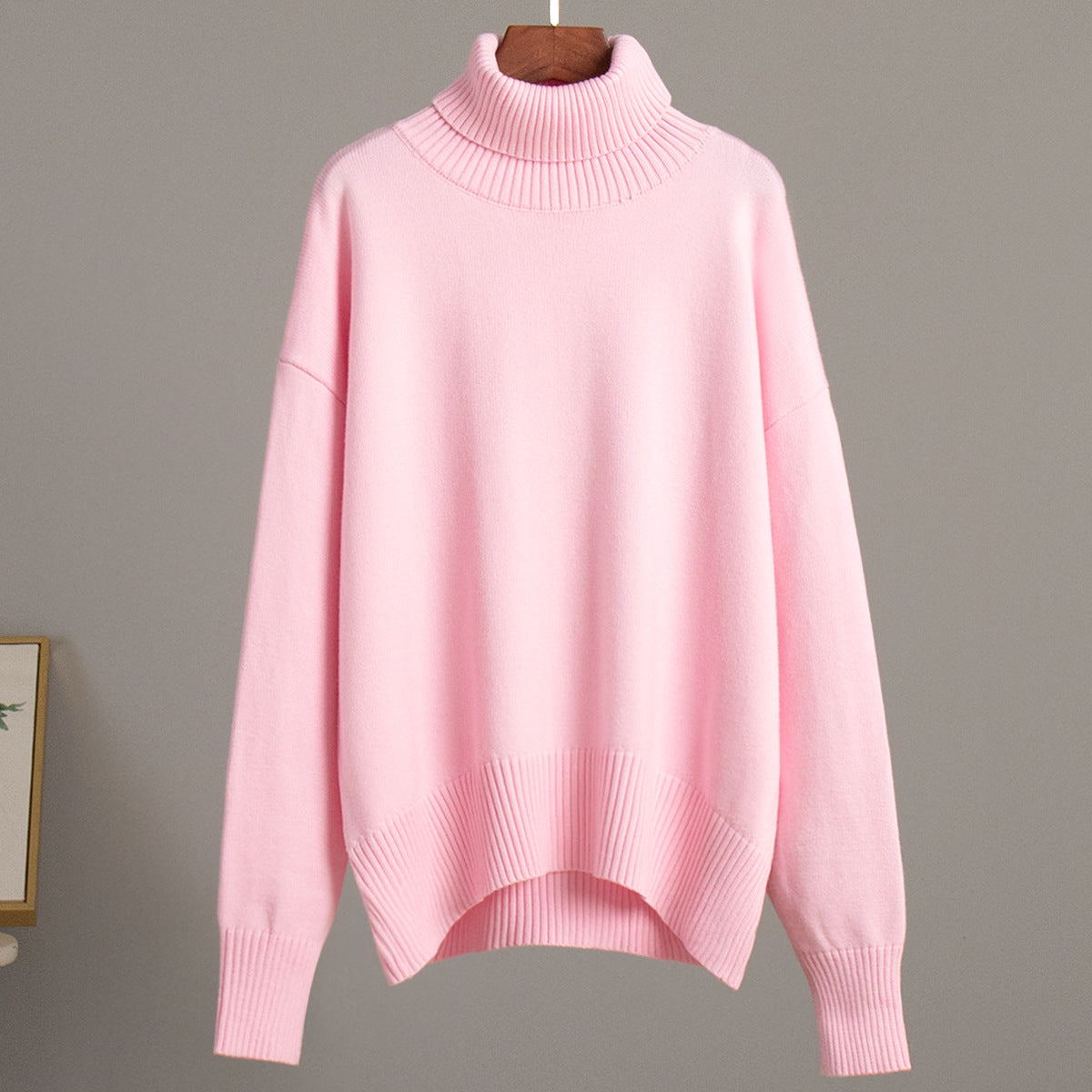 Amber - Women's Casual Warm Knit Sweater with geripptem Saum