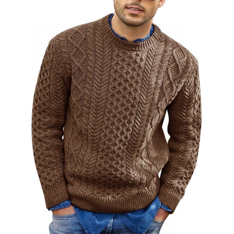 Riley - Men's Spring Round Neck Knit Sweater