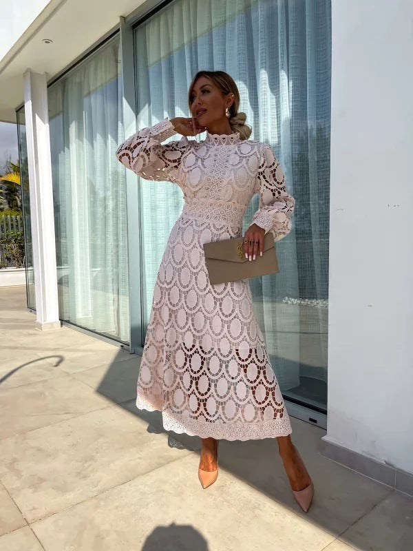 Alice - Women's Elegant Long Sleeve-Party-Dress
