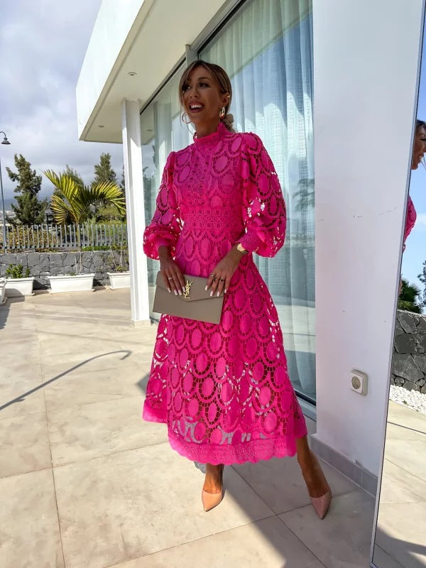 Gillian - Women's Summer Long Sleeve Evening Dress