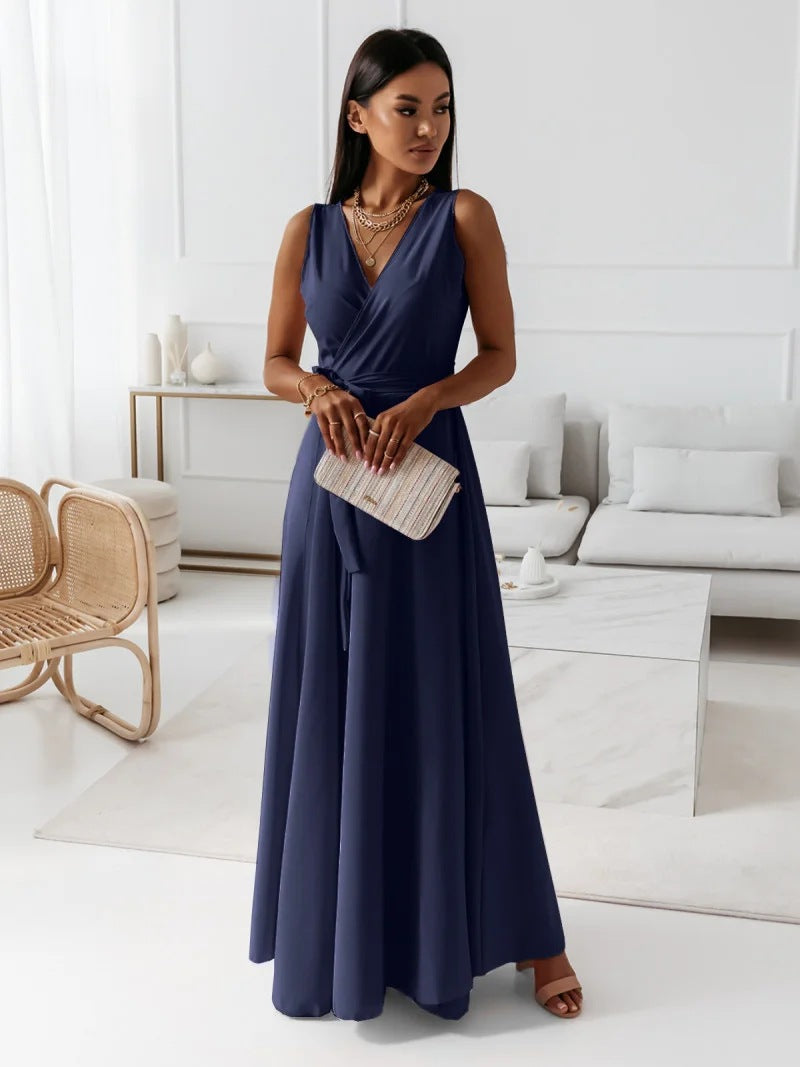 Rachel - Women's Wickel Maxi Dress for Wedding Guests