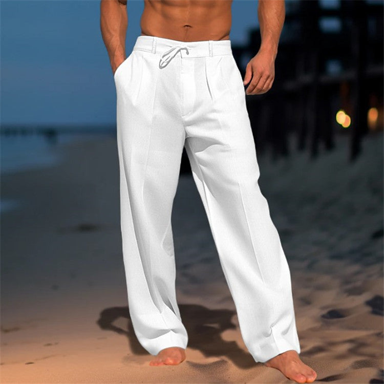 Connor - Men's Spring Relaxed Trousers with Drawstring