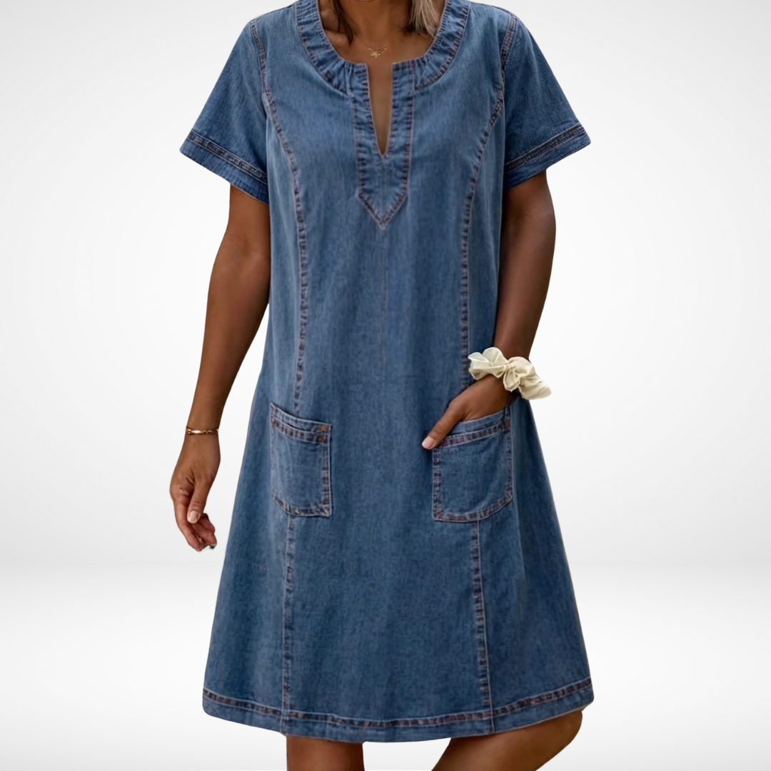 Michelle - Women's Casual Sommerkleid with Pockets