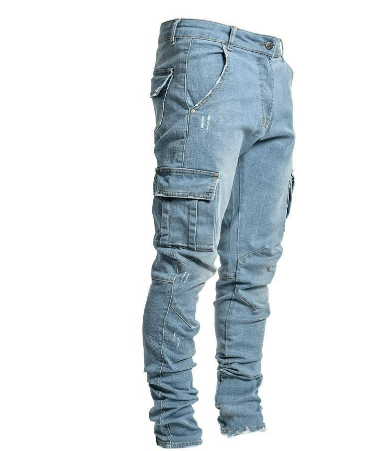 Freddie - Men's Trendige Cargo Trousers with schmal zulaufender Fit