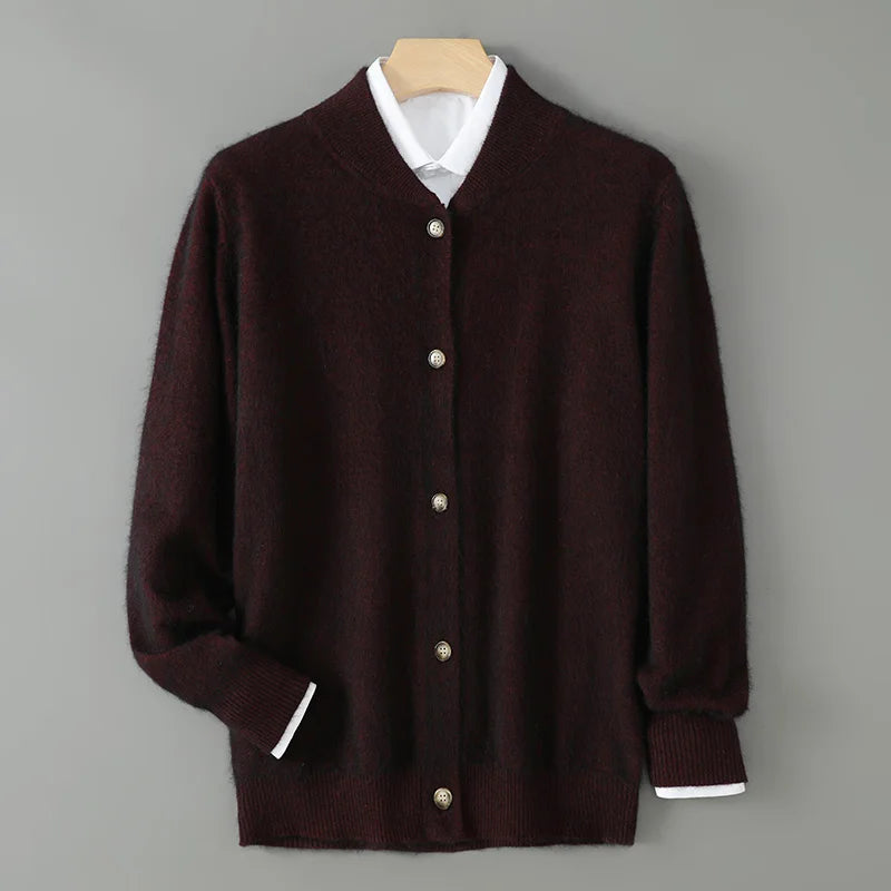 Ella - Women's Soft Cardigan with Button Placket vorne
