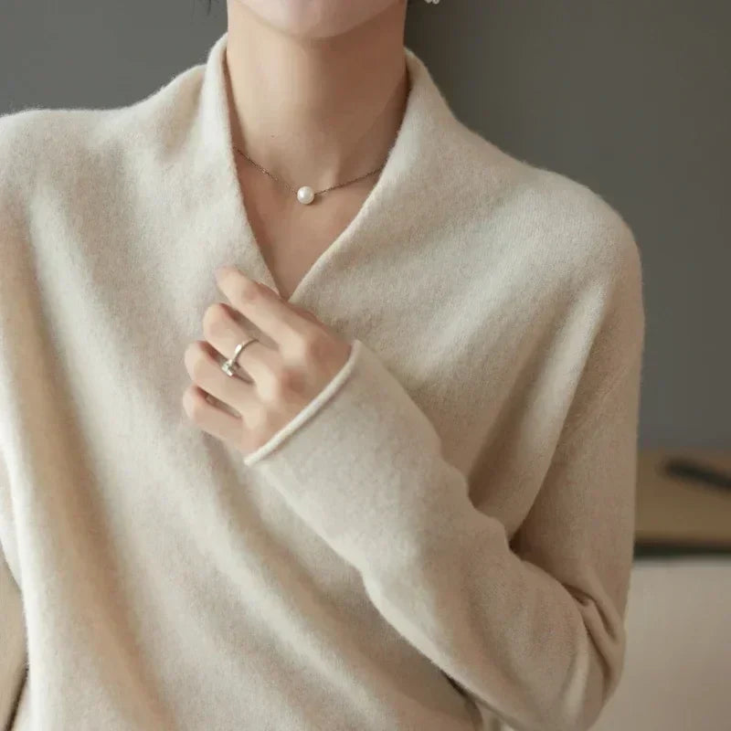 Rachel - Women's Spring Wrap Sweater with V Neckline