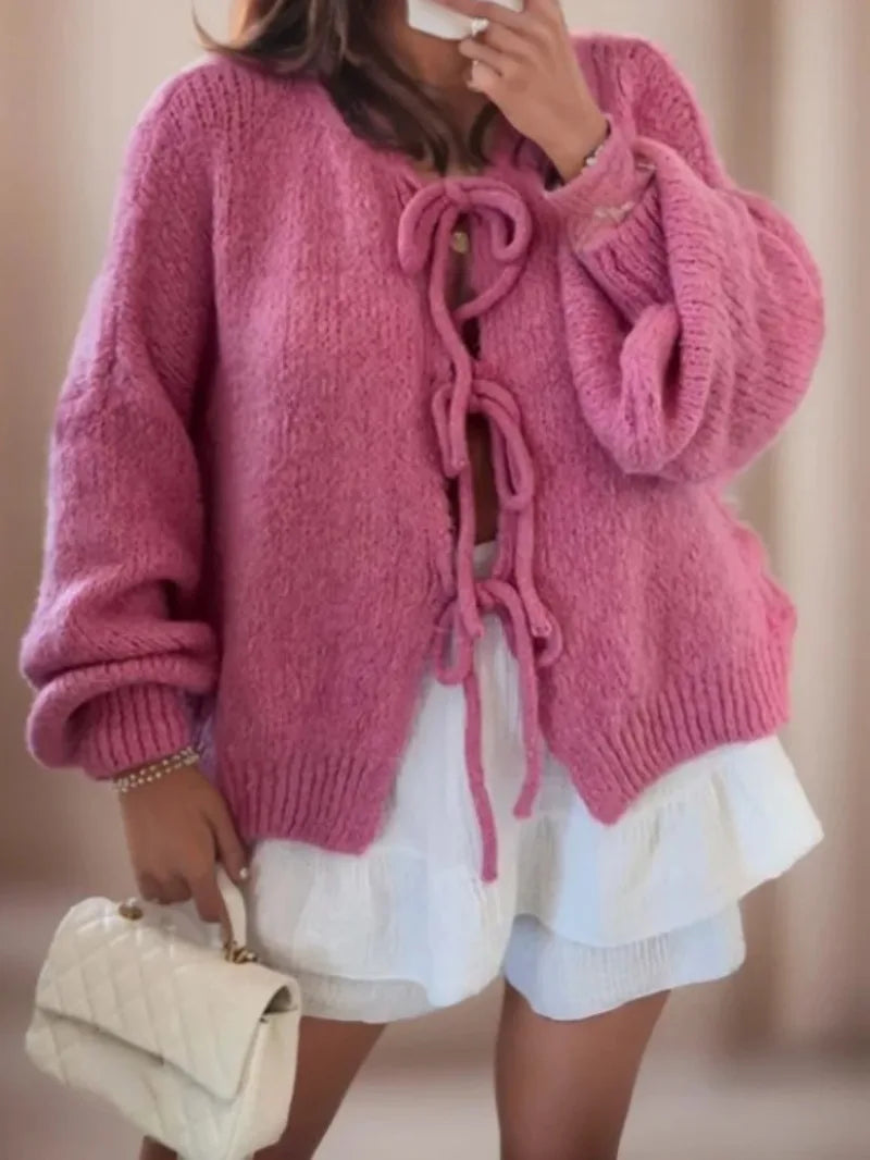 Ruby - Women's Warm Cardigan with langen Sleeves