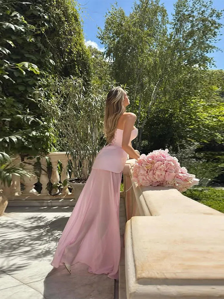 Reese - Women's Dress for Wedding Guests with Heart Neckline