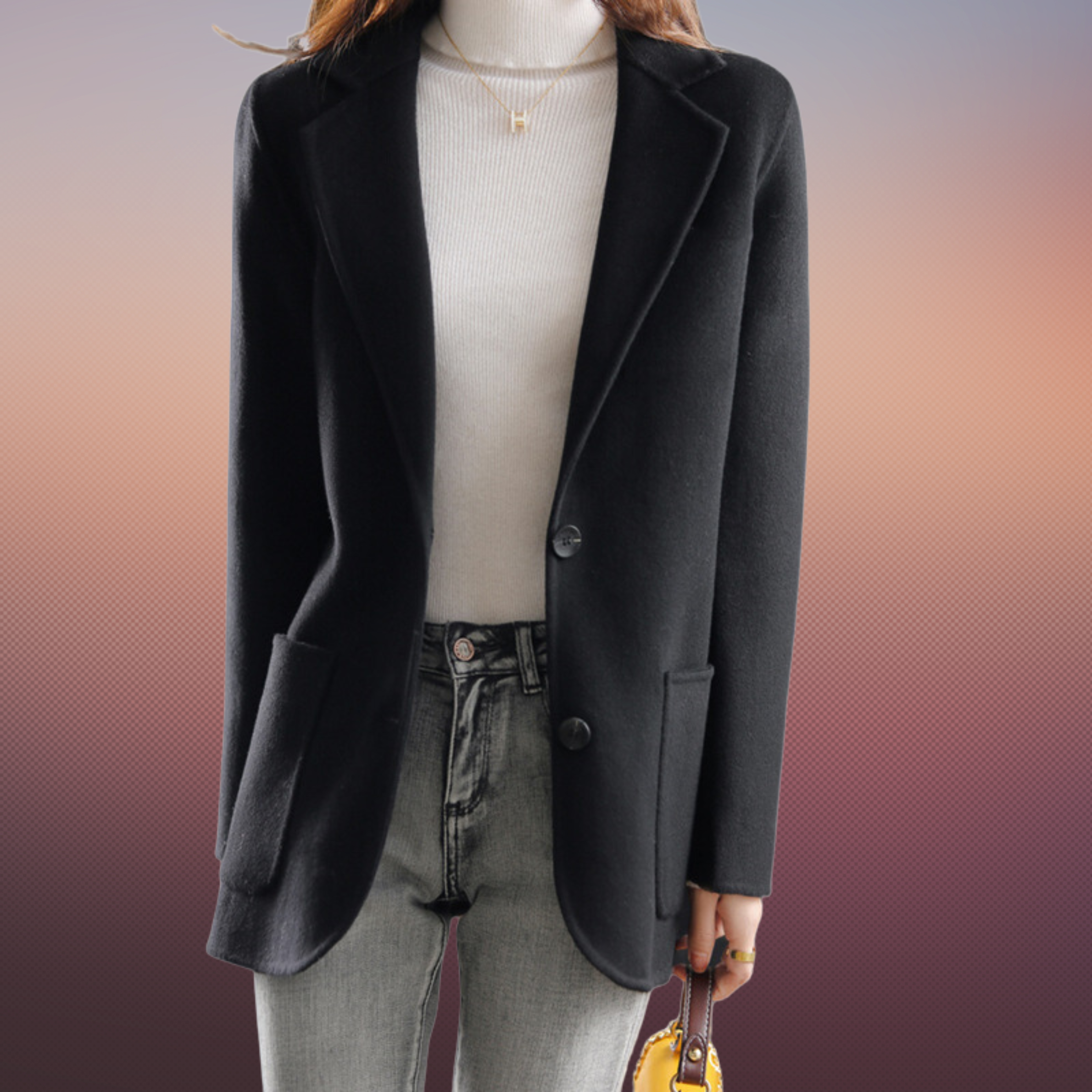 Molly - Women's Classic Office Blazer with Zwei Buttons