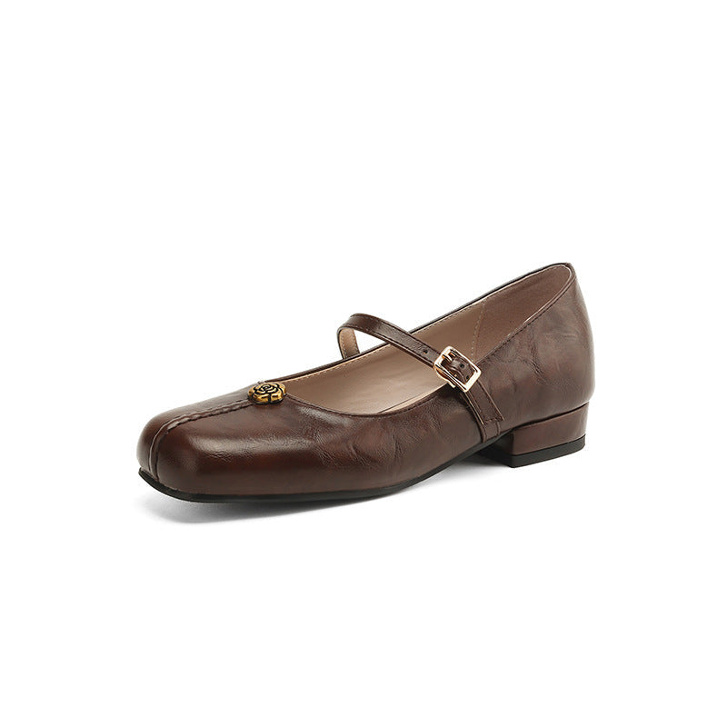 Yvonne - Women's Spring Ballerinas with Strap